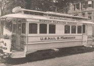 A Boston mail trolley