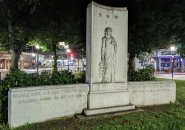 World War I and Korean and Vietnam War memorial in Adams Park in Roslindale