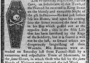 Obituary for Patrick Carr, one of the men shot dead in the Boston Massacre