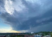 Storm moving in over Jamaica Plain
