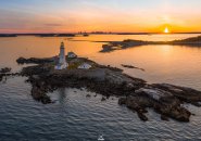 Sunset over Boston Light