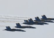 Blue Angels over Boston Harbor