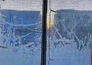 Ice on windows in Everett