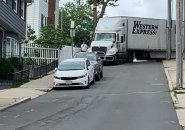 Stuck truck in Charlestown