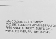 Cookie settlement