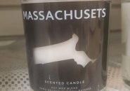 Scented candle supposed to smell like Massachusets with just one T