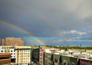 Double rainbow over Cambridge