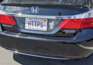 Car with HTTPS licence plate
