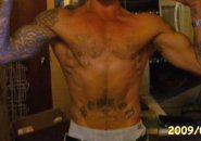Kuykendall and some of his tattoos