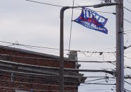 Trump flag flying in West Roxbury