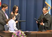 Michelle Wu takes oath of office