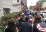 Fans outside the Banshee in Dorchester