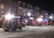 Snow removal on East Broadway