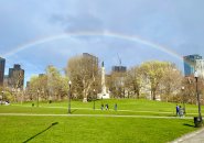 Rainbow over Boston Common