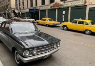 Province Street in downtown Boston with New York cabs