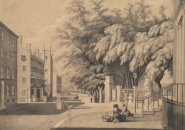 Tremont and Park streets in 1843