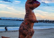 Dinosaur on Revere Beach