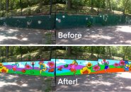 Proposed painted wall at Ringer Park