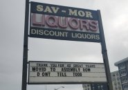 Sav-Mor's last sign