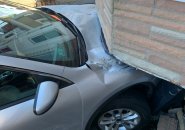 Car into London Street house, with parking ticket