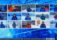 15 reporters and weather people on the screen at once