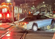 Stuck car at Allston Street