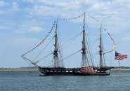 USS Constitution in Boston Harbor