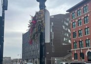 Wreath in South Boston on March 19