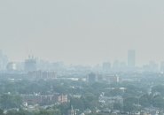 Haze over Boston as seen from the Middlesex Fells