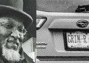 Cedric Lodge and his GRIM-R license plate