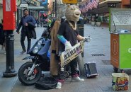 Keytar Bear in Downtown Crossing