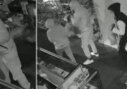 Surveillance photos of suspects via Newton PD