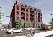 Rendering of proposed apartment building at 3458 Washington St.