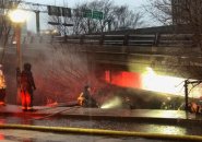 Fire under the ramp