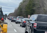 Traffic on I-93 in New Hampshire