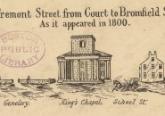 Tremont and School Street in 1800