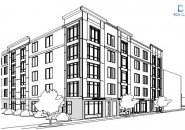 Architect's rendering of proposed 1970 Dorchester Ave. building