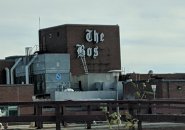 Boston Globe logo being removed from former plant in Dorchester