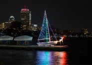Christmas boat at Community Boating on the Charles