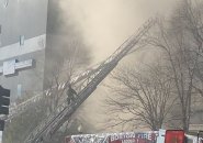 Firefighter at Summer Street fire in Boston