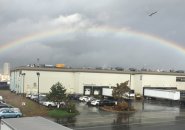 Rainbow over the South Boston Waterfront