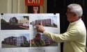 Architect David O'Sullivan shows off proposed apartments at 4945 Washington St. in West Roxbury