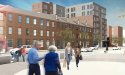 Architect's rendering of proposed Maverick Square building